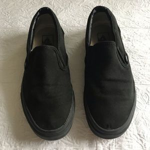 Black slip on vans